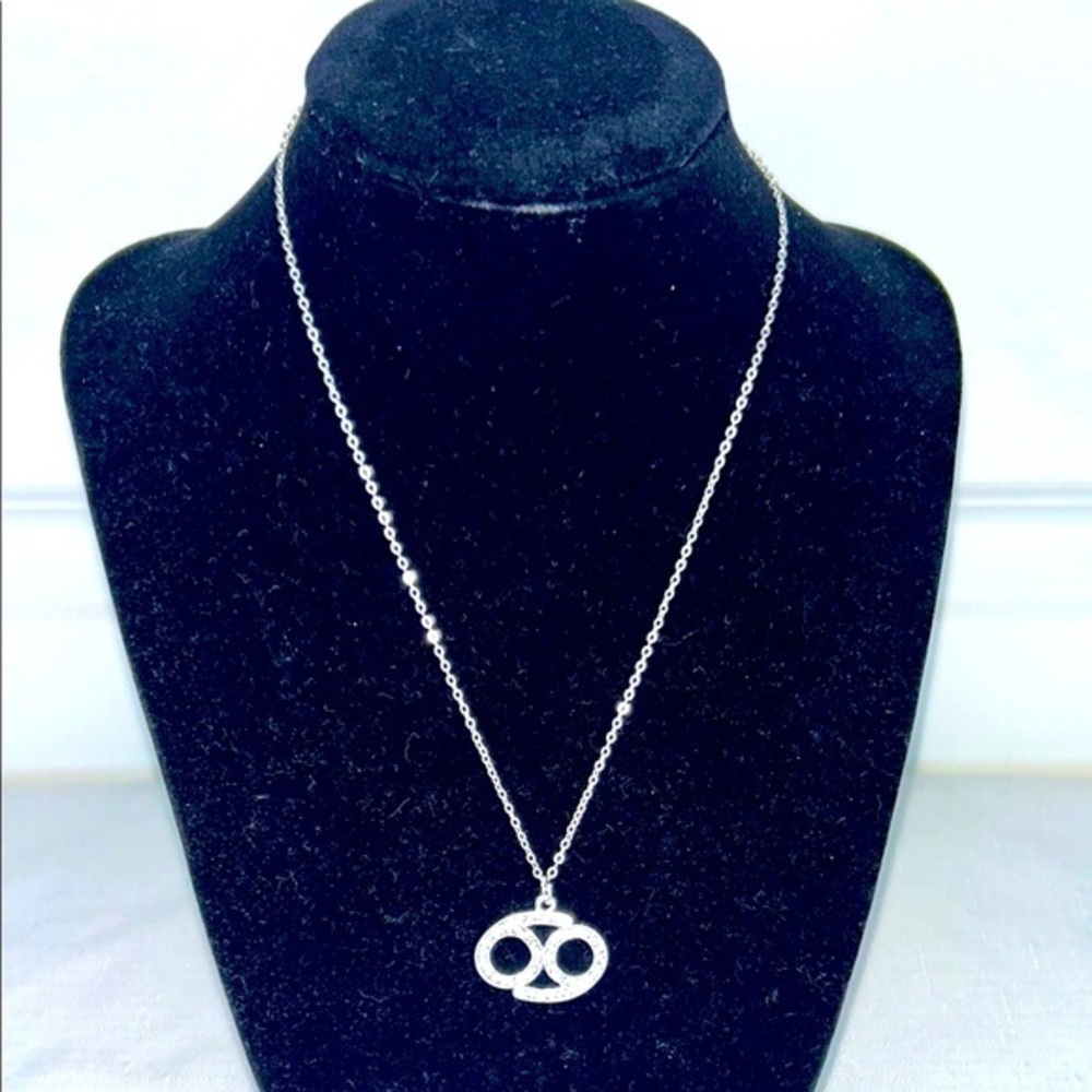 Xhilaration Silver Cancer Zodiac Necklace